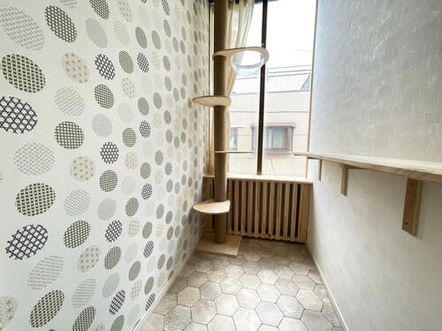 ねこべや羽田空港店室内風景(1畳のお部屋)>